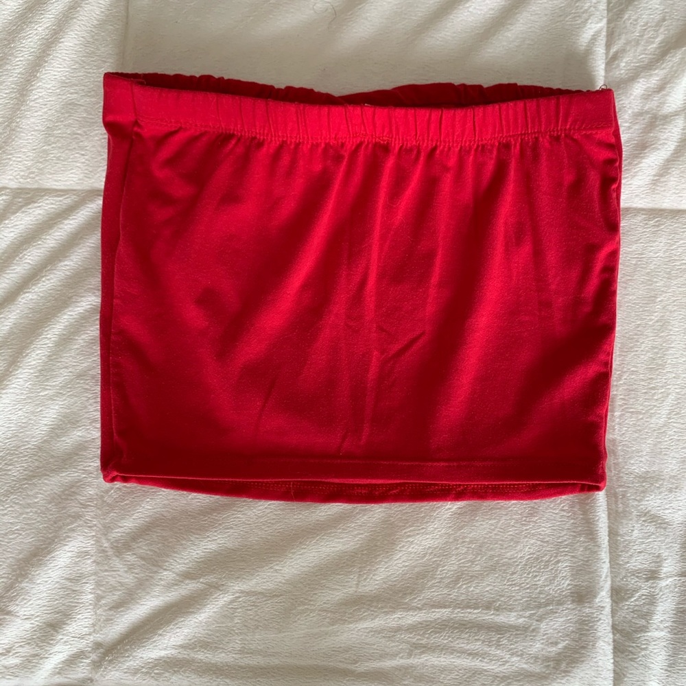 Red Tube Top - Picture 2 of 2